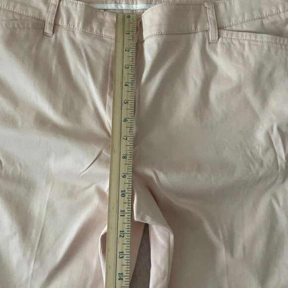 Talbots Womens Light Pink High Rise Flat Front Straight Leg Chino Pants Size 16P - Picture 7 of 9